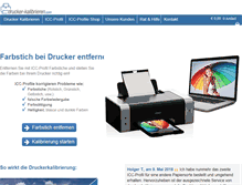 Tablet Screenshot of drucker-kalibrieren.com